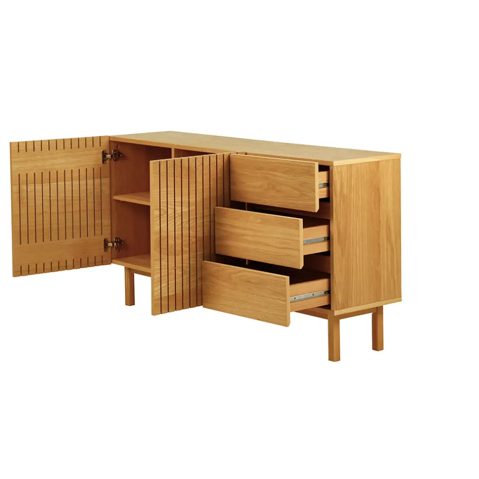 Buffet en chêne naturel 150x80cm - Paulo