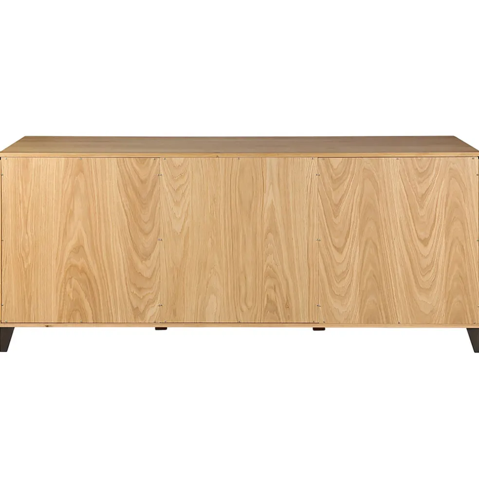 Buffet enfilade chêne massif 3 portes et tiroir - Manny