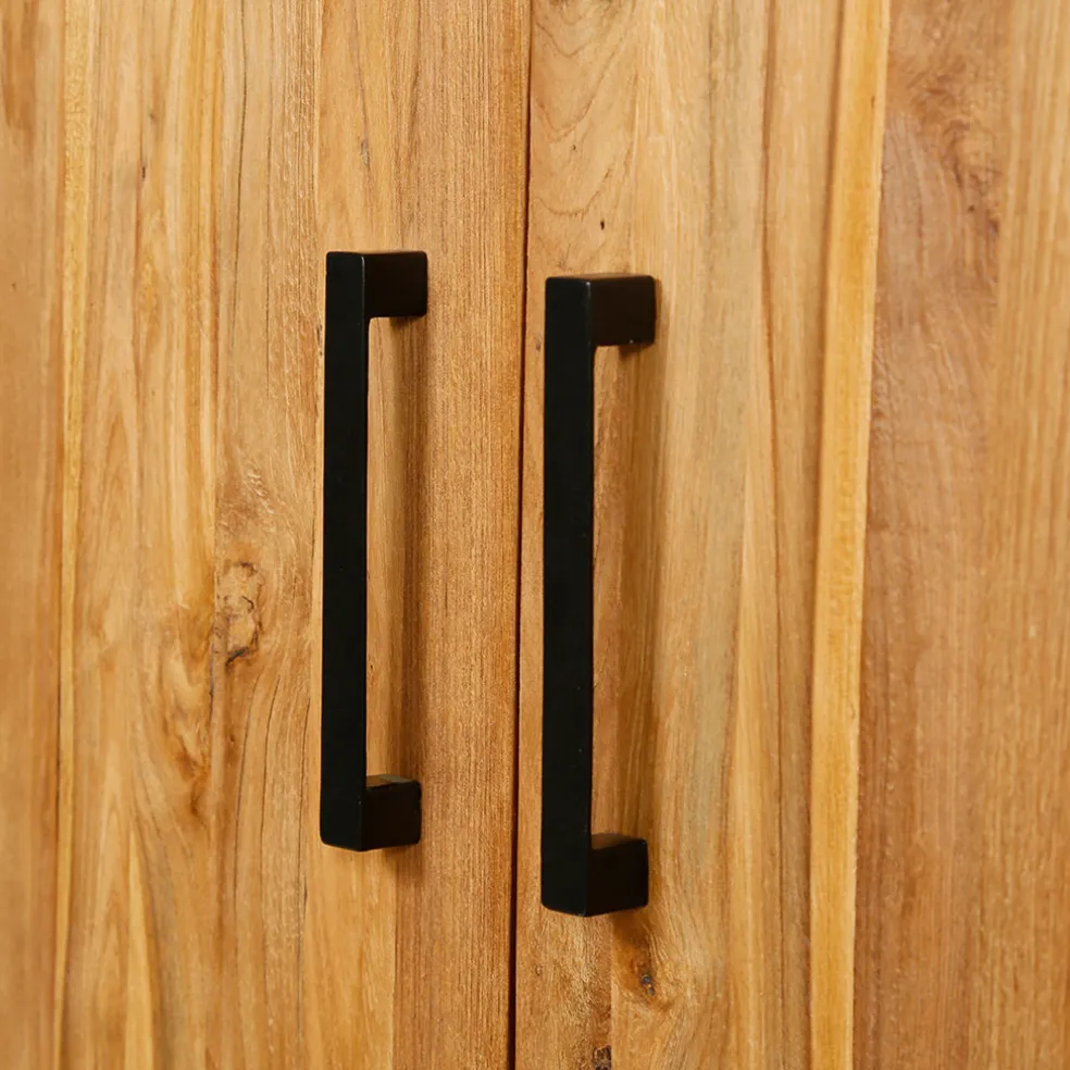 Buffet enfilade en teck massif 3 portes L195cm - Alix