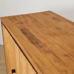 Buffet enfilade en teck massif 3 portes L195cm - Alix