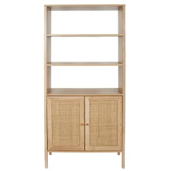 Buffet haut en bois avec 3 niveaux H163cm - Baia