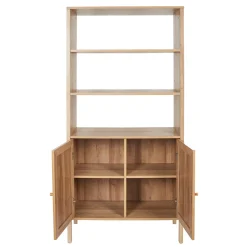 Buffet haut en bois avec 3 niveaux H163cm - Baia