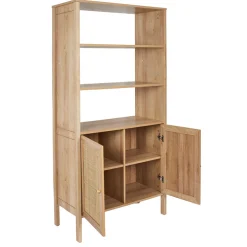 Buffet haut en bois avec 3 niveaux H163cm - Baia