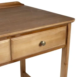 Bureau 3 tiroirs naturel en sapin - Firmin