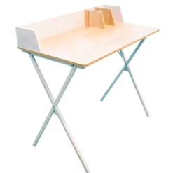 Bureau en bois et fer blanc - Bily