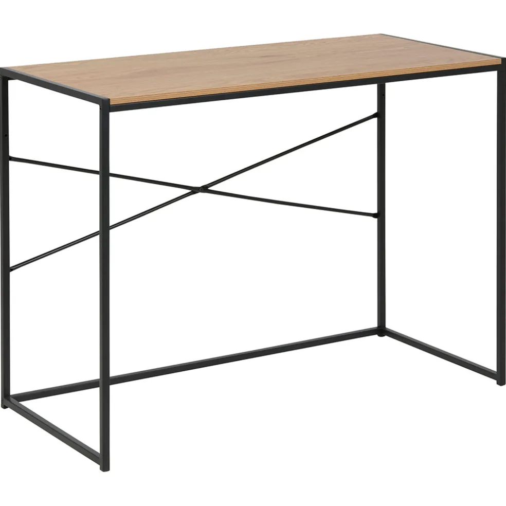 Bureau industriel en chêne et métal - Senzo