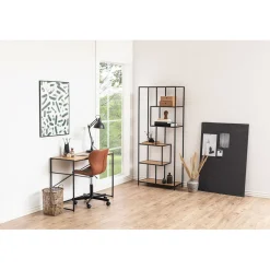 Bureau industriel en chêne et métal - Senzo