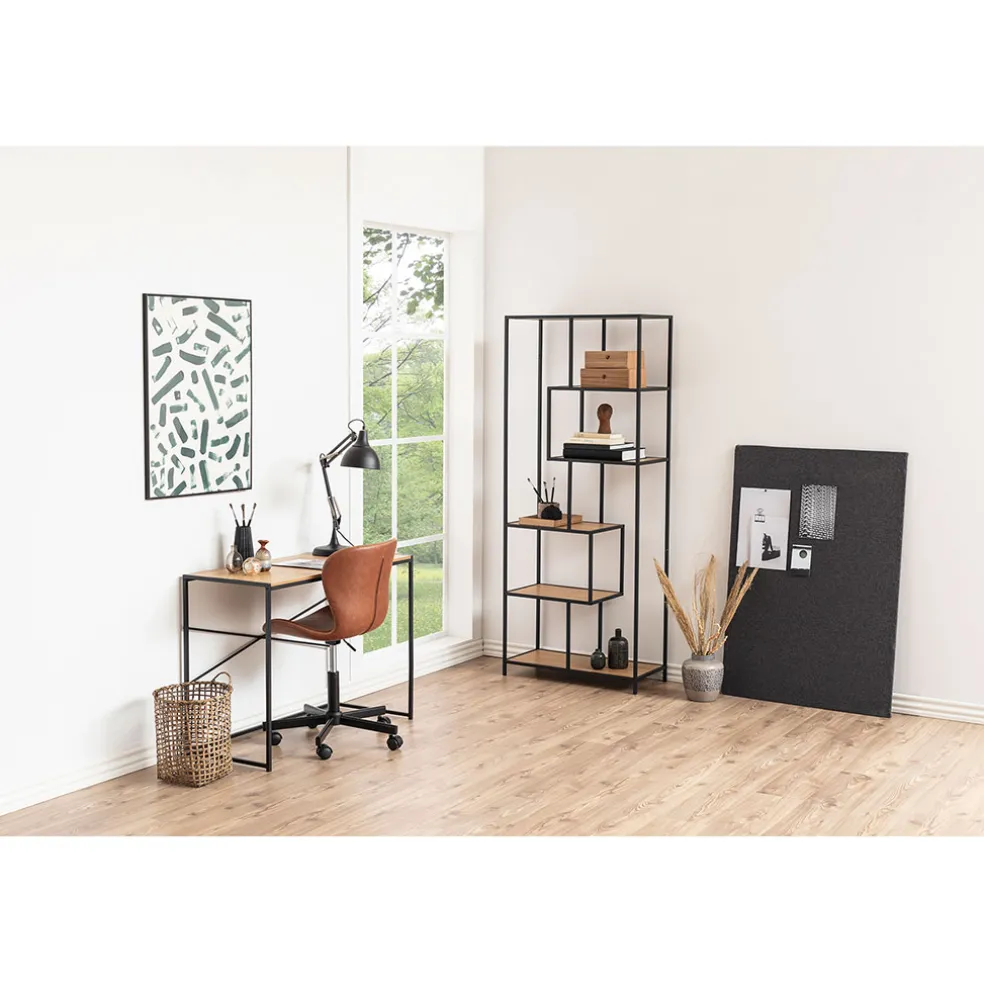 Bureau industriel en chêne et métal - Senzo