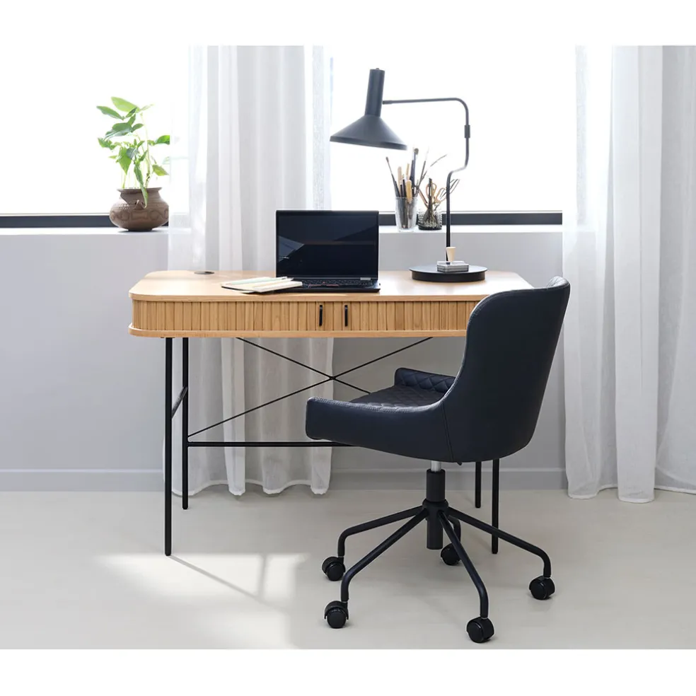 Bureau placage chêne naturel - Nola