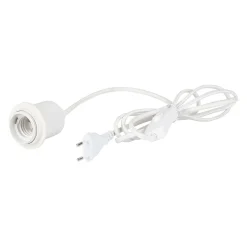 Cable éléctrique avec interrupteur 2m blanc