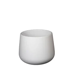Cache pot en céramique blanc d13.5cm