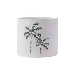 Cache pot en céramique Palmier d13cm