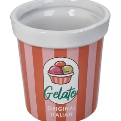 Cache-pot en faïence glace rose d9cm