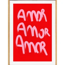 Cadre bogota amor 50x70cm lario blanc