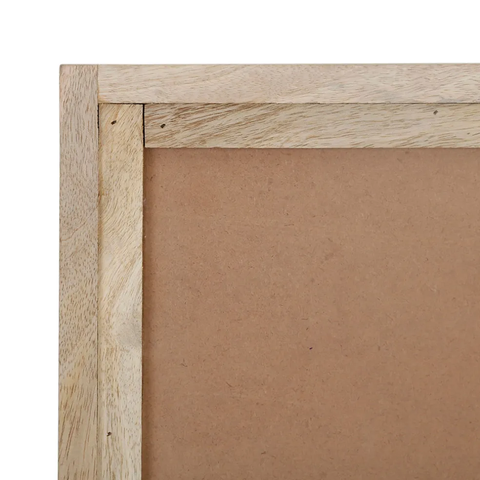 Cadre déco coquille tuftée écru 40x50cm - blue sand