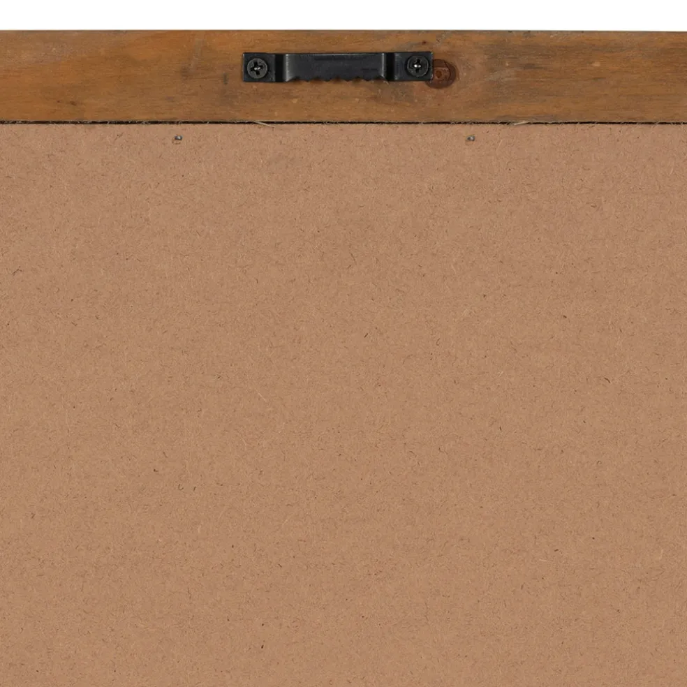 Cadre déco margueritte en tissu et bois 33x43cm