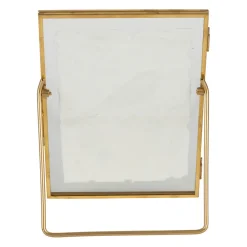 Cadre déco (x2) en verre et coton oiseau 14x18cm