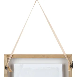 Cadre deco en sapin et verre ecru et noir 30x40cm - Mon sapin