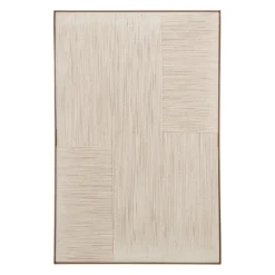 Cadre en coton beige et sapin 54x82cm - Lignes