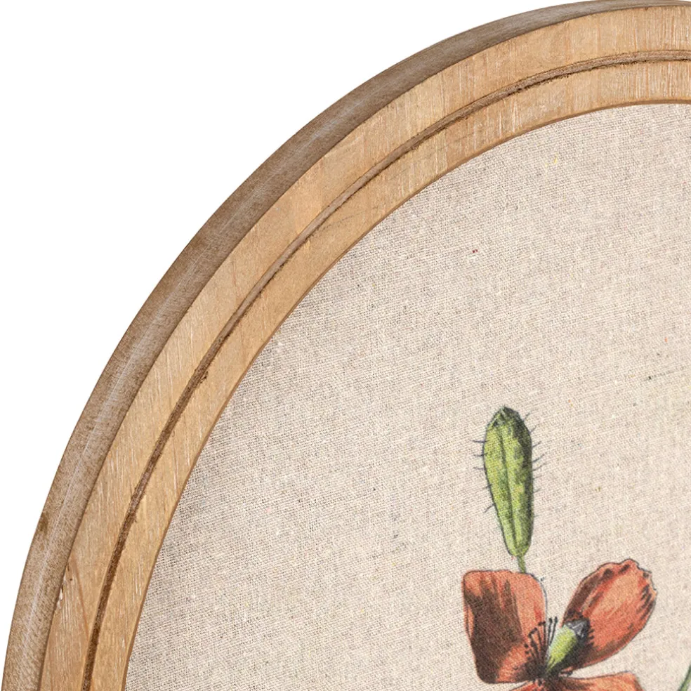 Cadre fleur horticoles en tissu et sapin 40x60cm - Horticole