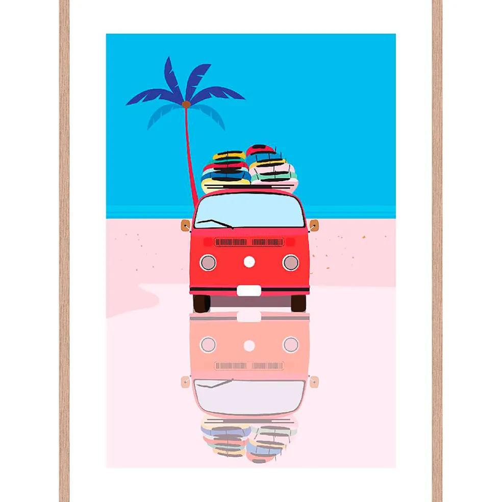 Cadre image graphic van 50x70cm lario chene