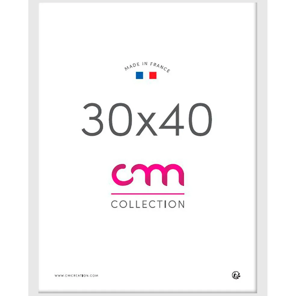 Cadre photo blanc 30x40cm - Lario