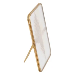 Cadre photo en verre et laiton doré 10x15cm - Retro