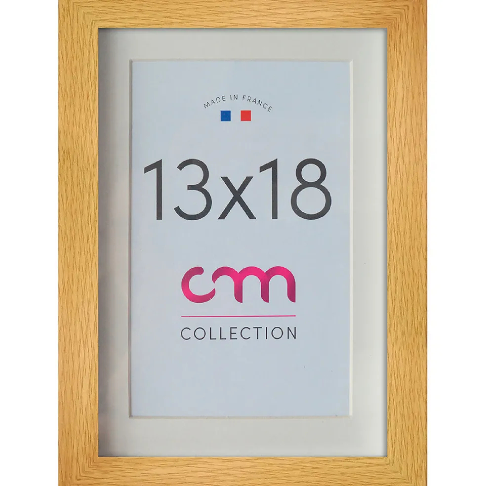 Cadre photo passe partout 1vue 13x18cm lario chene