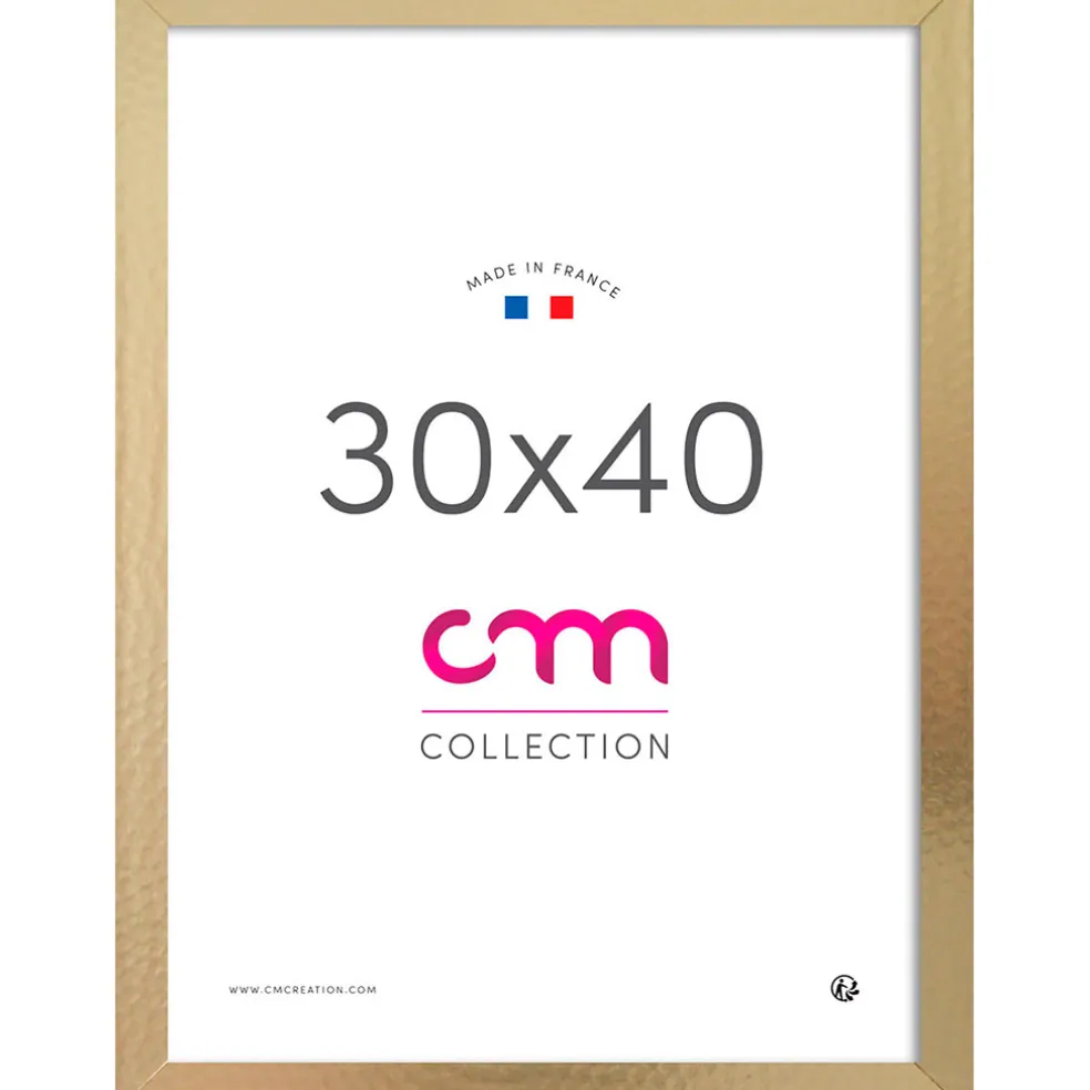 Cadre photo 30x40cm champagne