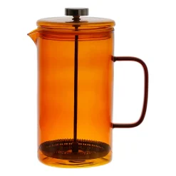 Cafetière à piston café ambre 75cl en verre