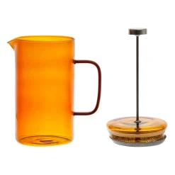 Cafetière à piston café ambre 75cl en verre