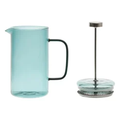 Cafetière à piston café vert 75cl en verre