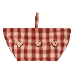 Cale porte en coton rouge - Campagne