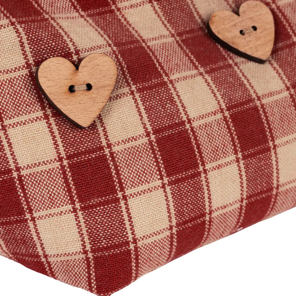 Cale porte en coton rouge - Campagne