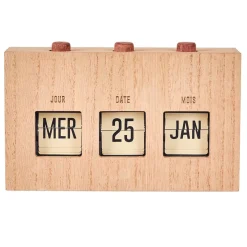 Calendrier flip flap effet bois