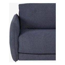 Canapé convertible 2 places tissu bleu marine - Milano