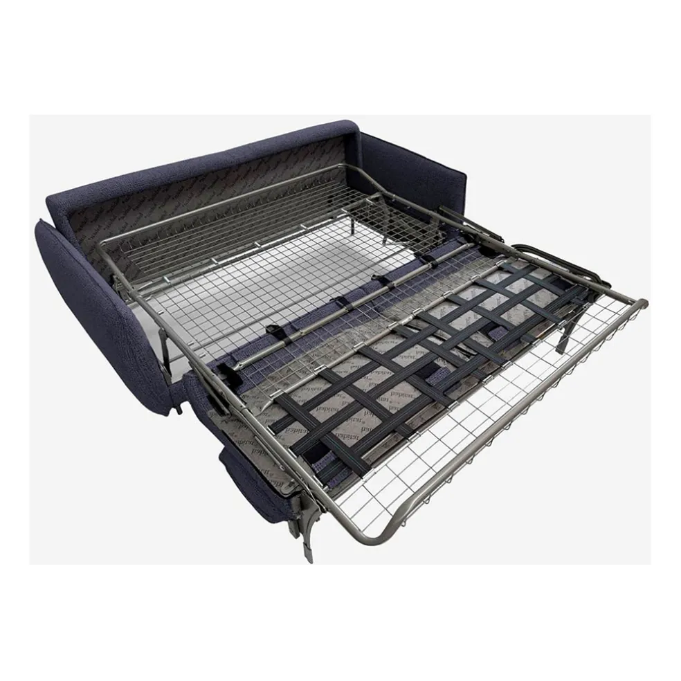 Canapé convertible 2 places tissu bleu marine - Milano