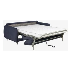 Canapé convertible 2 places tissu bleu marine - Milano