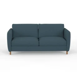 Canapé convertible 2 places Gustave - Tissu Texturé - Crown Moutarde