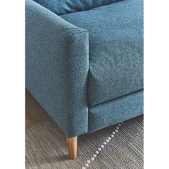 Canapé convertible 2 places Gustave - Tissu Texturé - Crown Moutarde