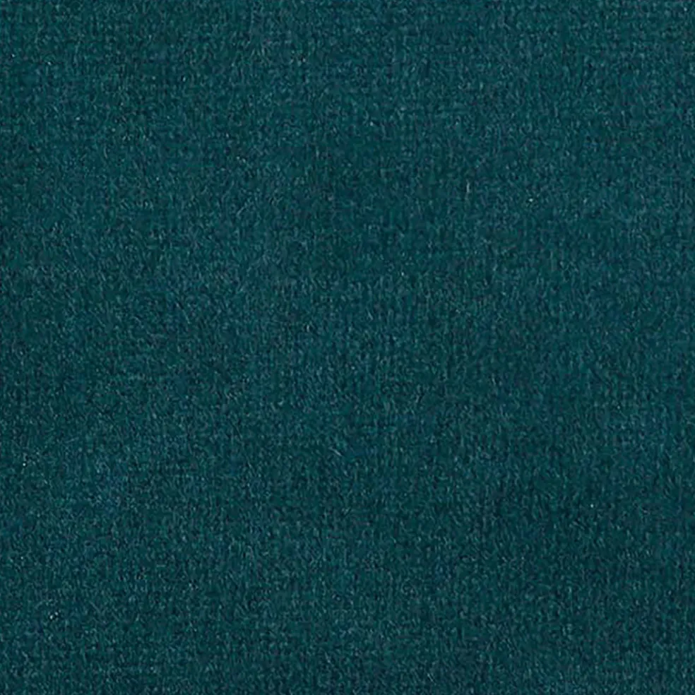 Canapé d'angle droit 5 places André - effet velours - Seven emerald