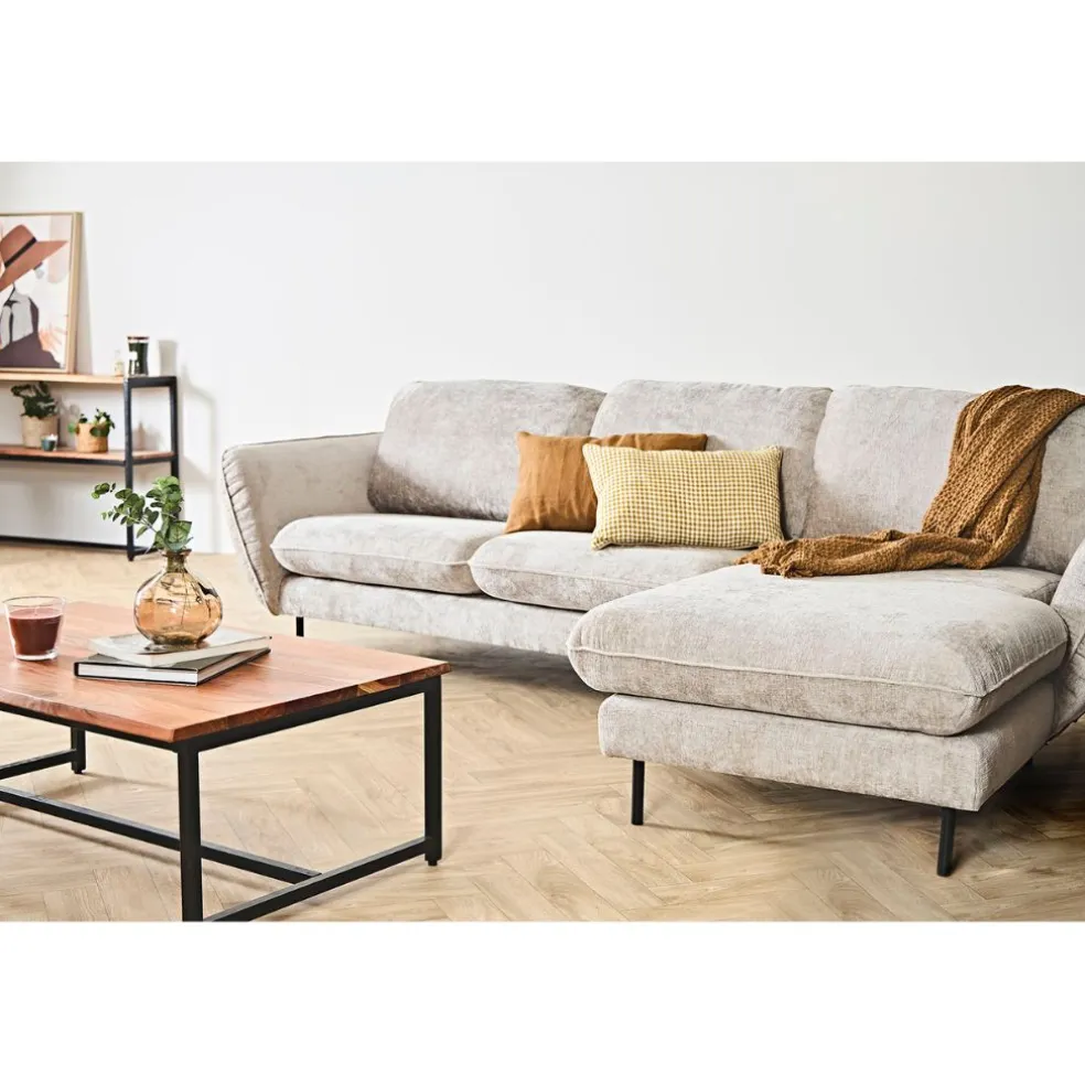 Canapé d'angle droit 4 places Axel - Perfect Harmony - Taupe