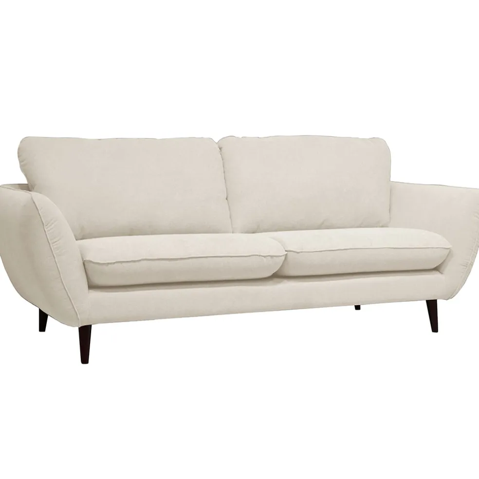 Canapé fixe 2 places AXEL - Effet Velours - Seven Anthracite