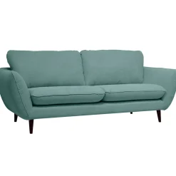 Canapé fixe 2 places AXEL - Effet Velours - Seven Anthracite