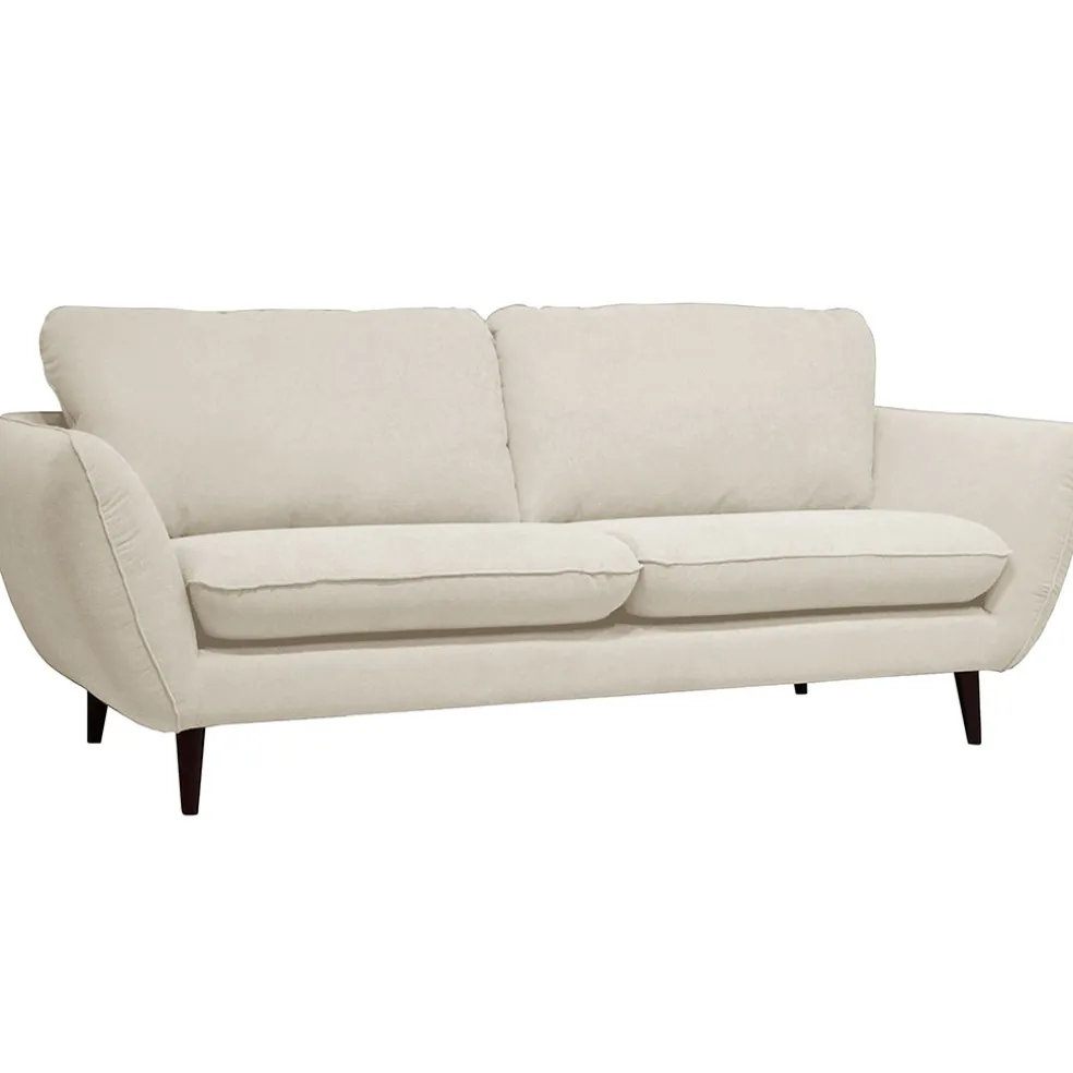 Canapé fixe 2 places AXEL - Effet Velours - Seven Anthracite