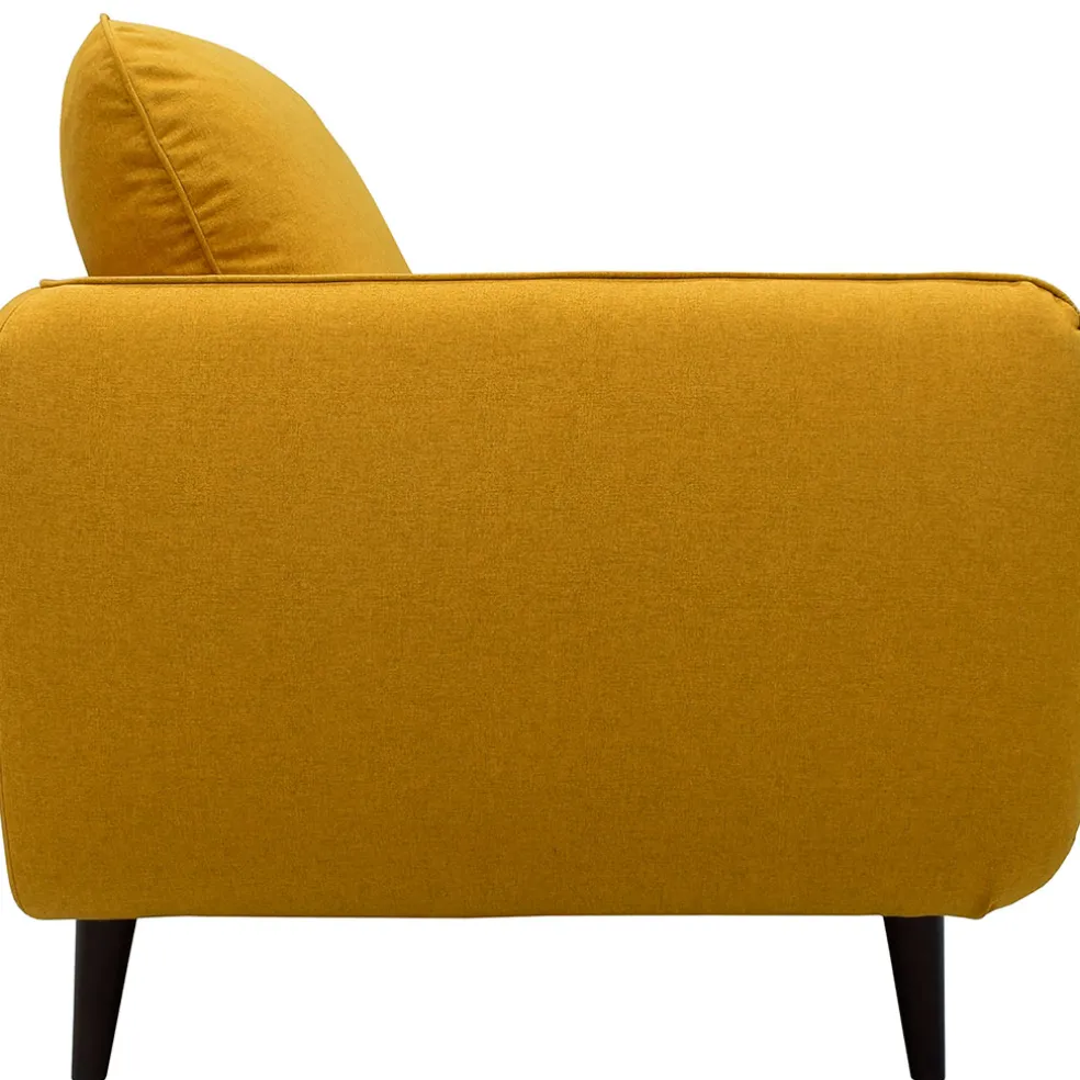 Canapé fixe 3 places Axel - Velours Vintage - Adore Anthracite