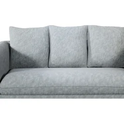 Canapé fixe 3 places Basile - Effet Velours Côtelé - Fjord Écru