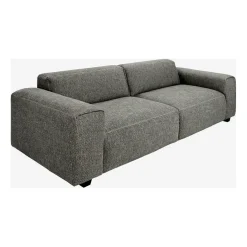 Canapé fixe 4 places en tissu bellagio gris - Posada