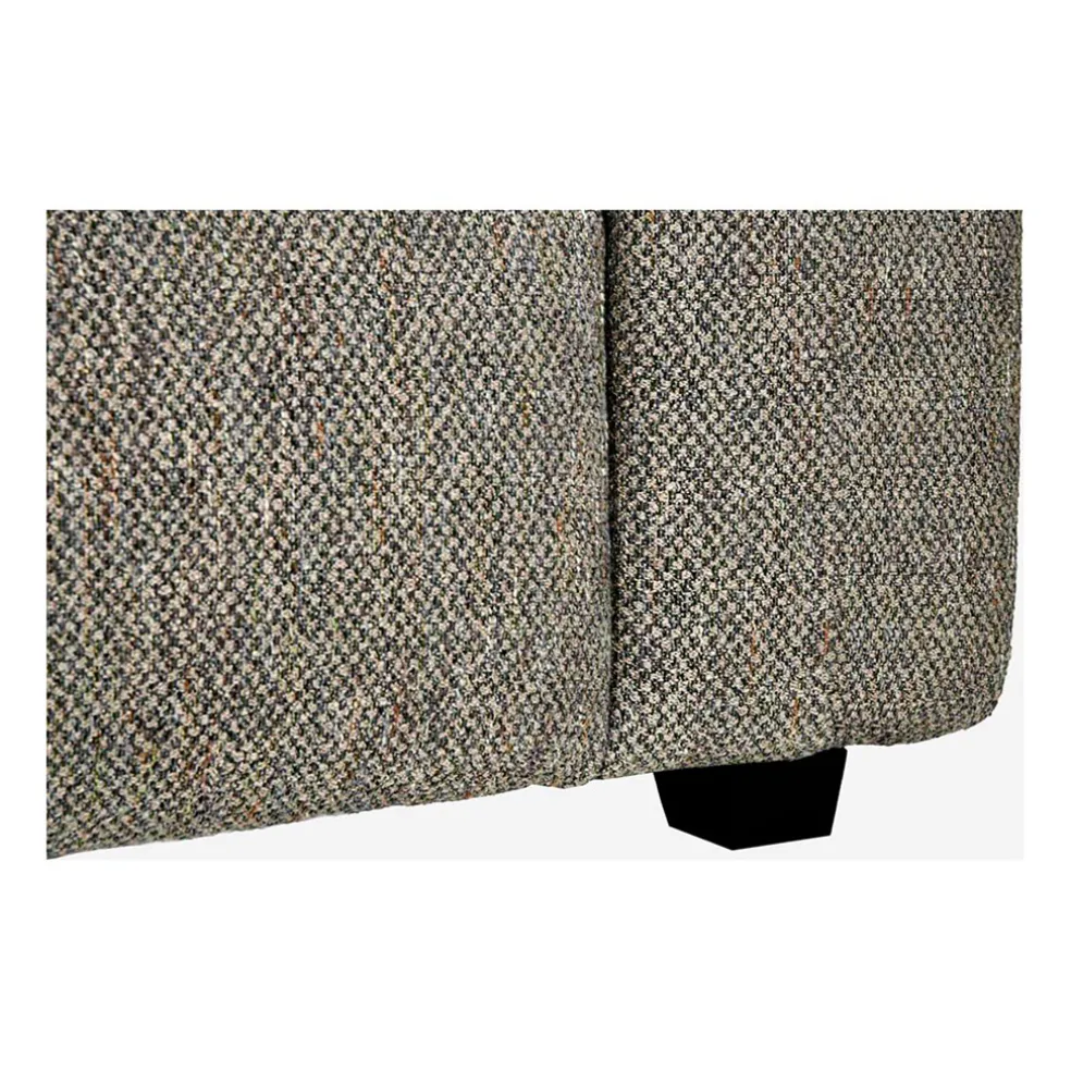 Canapé fixe 4 places en tissu bellagio gris - Posada