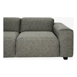 Canapé fixe 4 places en tissu bellagio gris - Posada